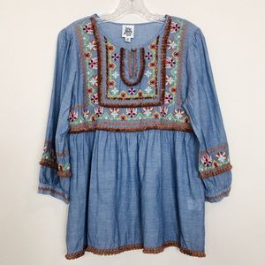 Ivy Jane Embroidered Boho Top